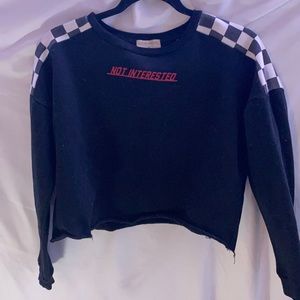 Statement cropped sweater